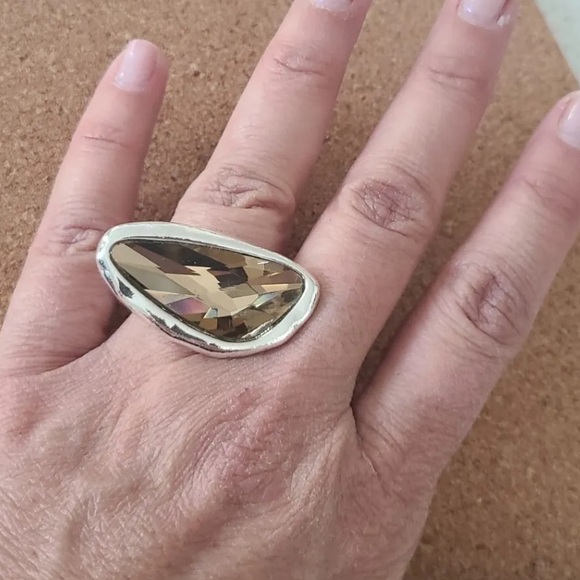 Contemporary Ring - Eclipse - Silver Plated - Picture 15 of 15